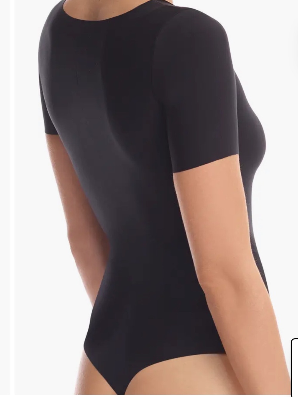 Commando Black Butter Scoop Neck Bodysuit Short Sleeves Small - Picture 3 of 6